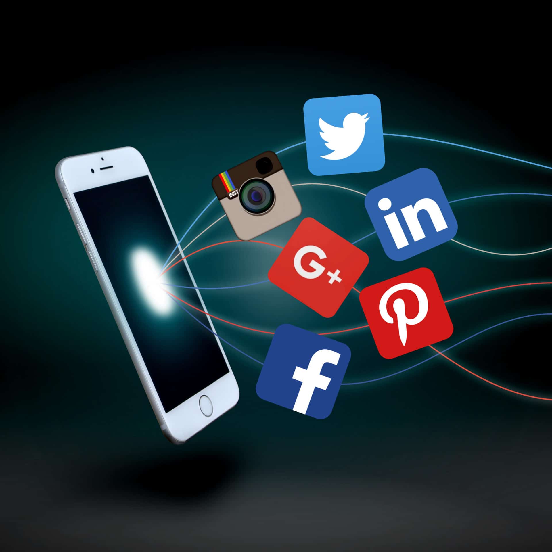 Social media apps - With new Google logo