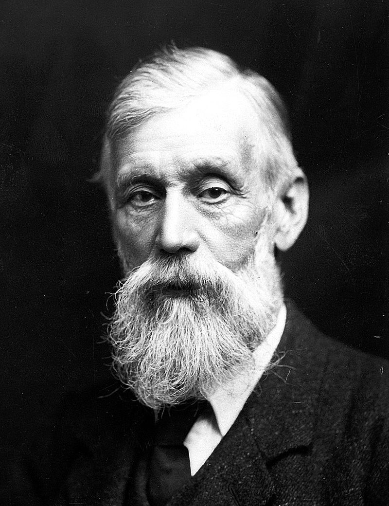 Black and white historical image of Michael Foster