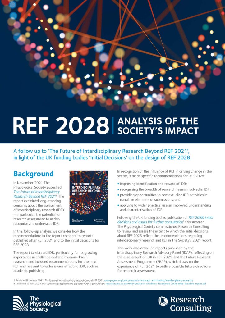 research excellence framework 2028