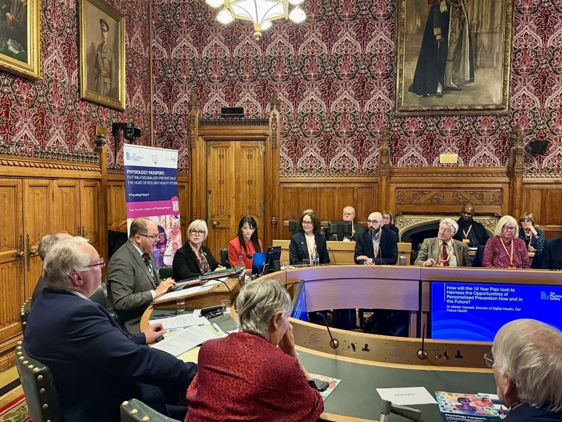 Launching the Physiology Passport in Parliament, a joint report by The Physiological Society and PHG Foundation