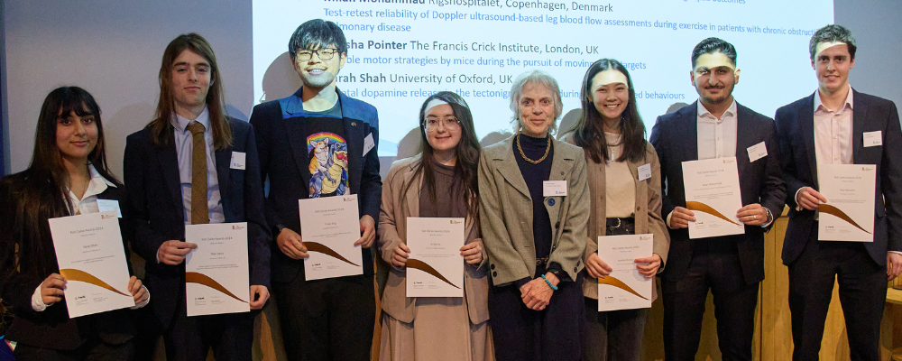 Award winner Q&A at The Physiological Society with 2024 Rob Clarke Awards winner, Ryan Bloxsom (University of Oxford, UK.