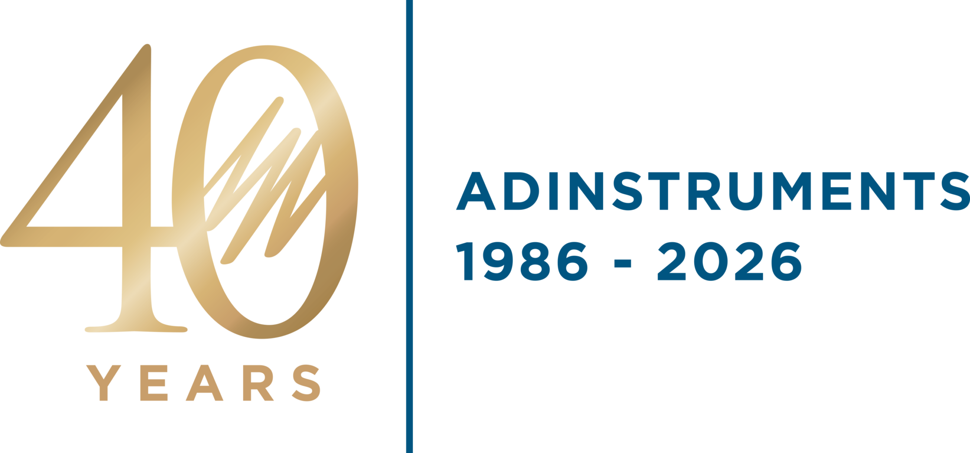 AD Instruments 40th anniversary logo