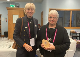 Dariel Burdass (Chief Executive of the Society) presented the Paton Prize to Professor Abigail Fowden (University of Cambridge). Read the news article to find out more.